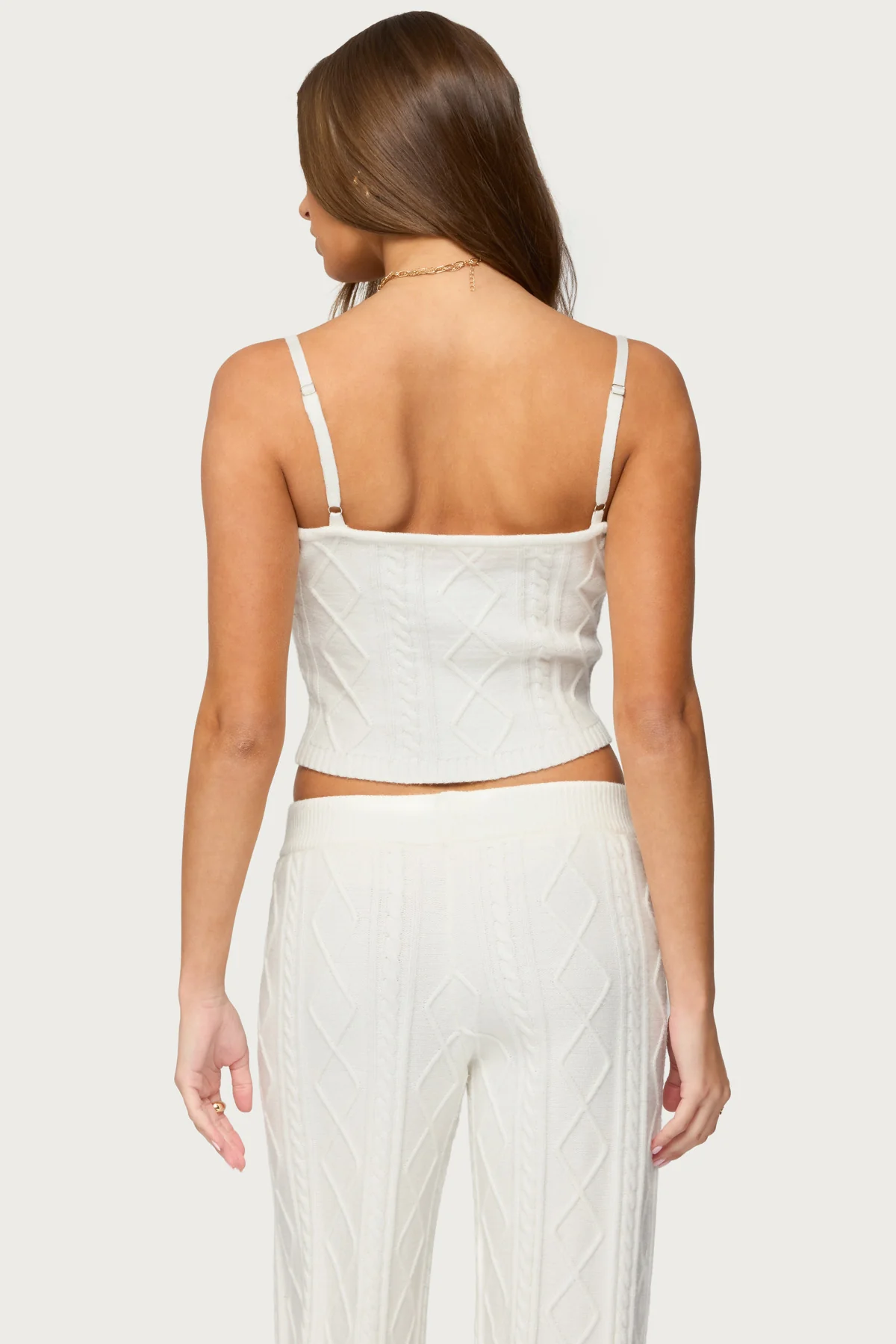 Louise Cable Knit Tank Top - Image 4