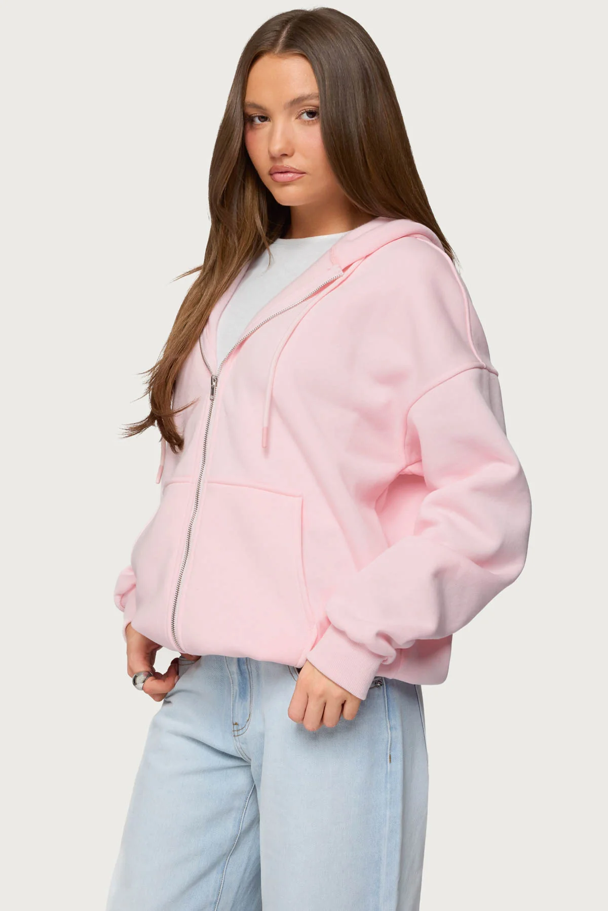 Rocia Oversized Zip Up Hoodie - Image 3