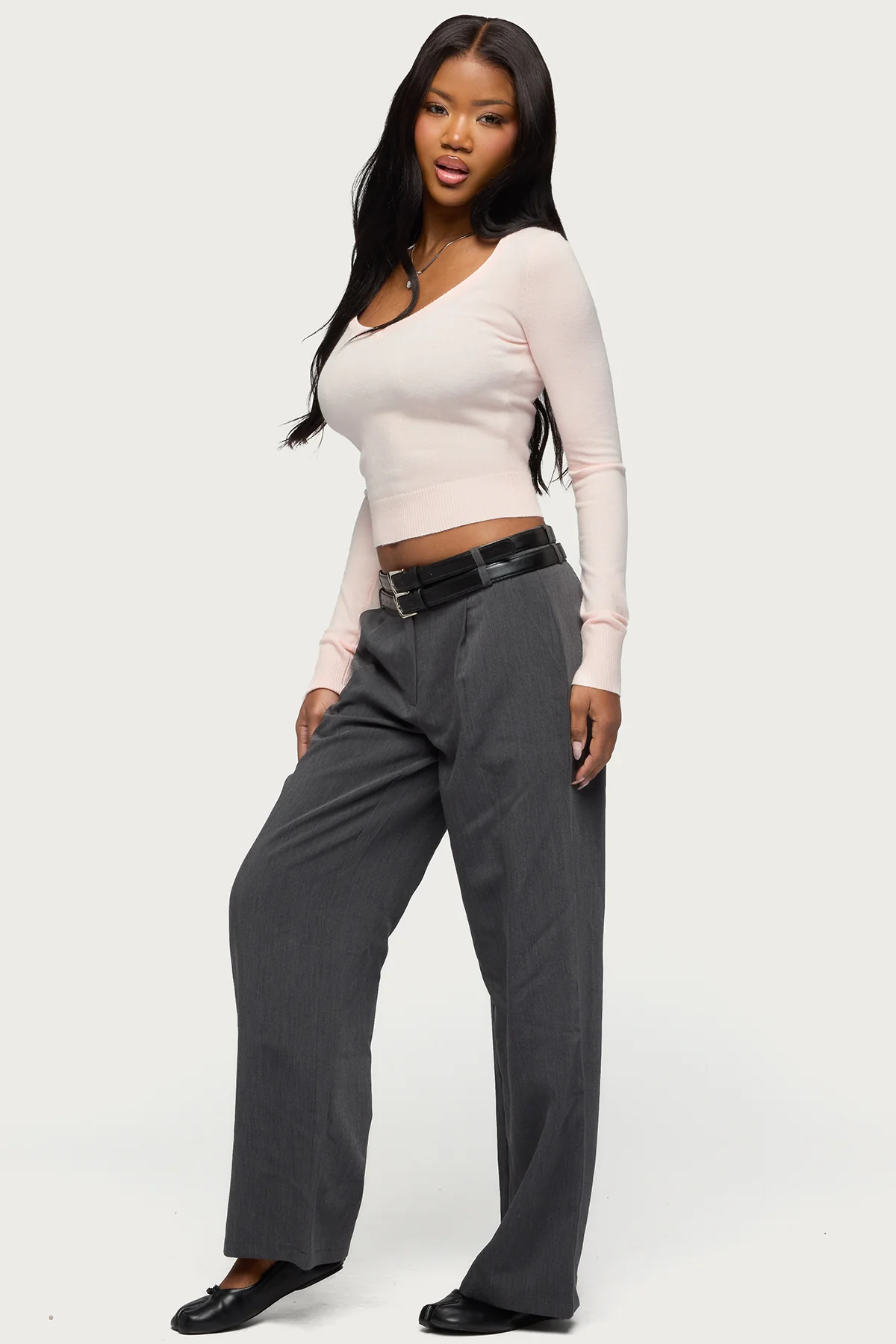 Mercedes Knitted V Neck Top - Image 4