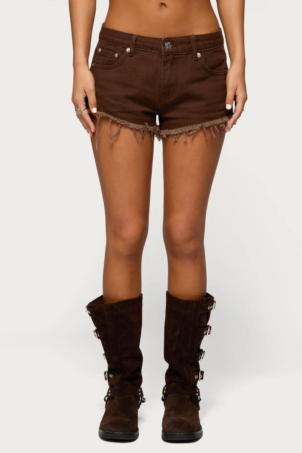 Josefina Low Rise Denim Shorts - Image 2