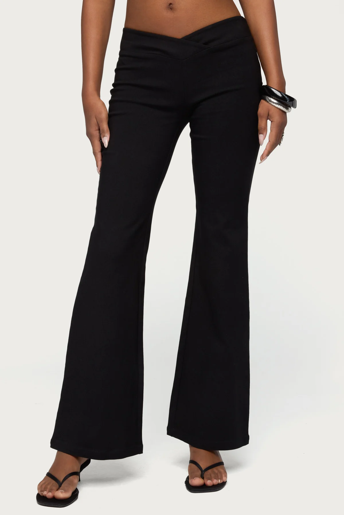 Alyce Crossover Flared Pants - Image 2