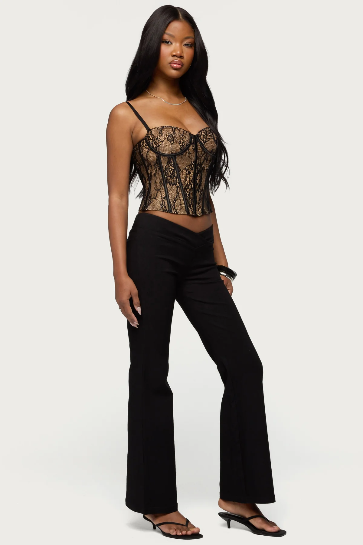 Alyce Crossover Flared Pants - Image 3