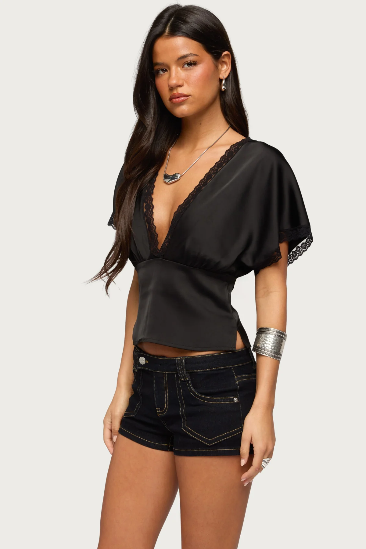 Ihara Lacey Cinched Waist Top - Image 3