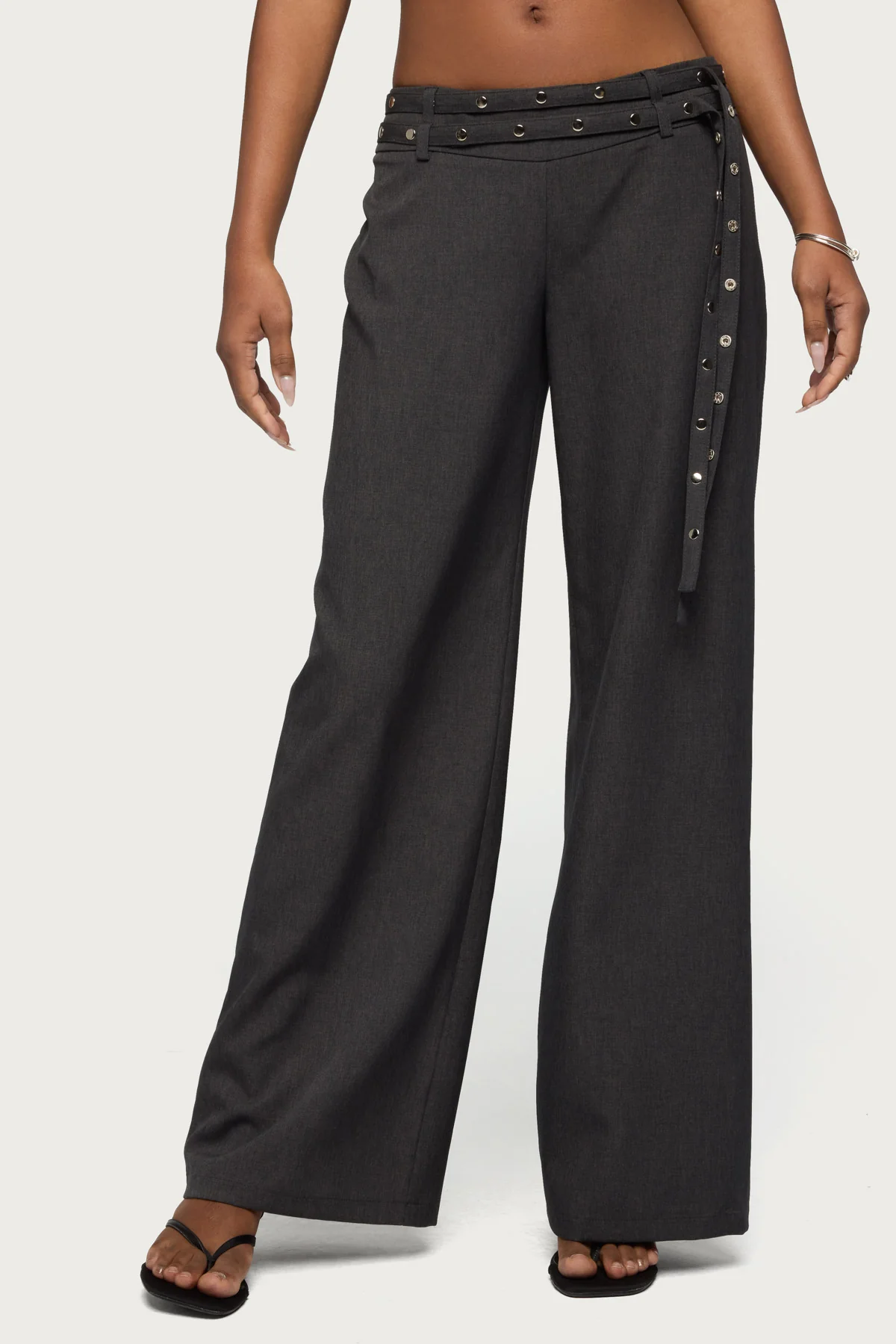 Cruz Double Belt Baggy Tailored Pants - Image 2