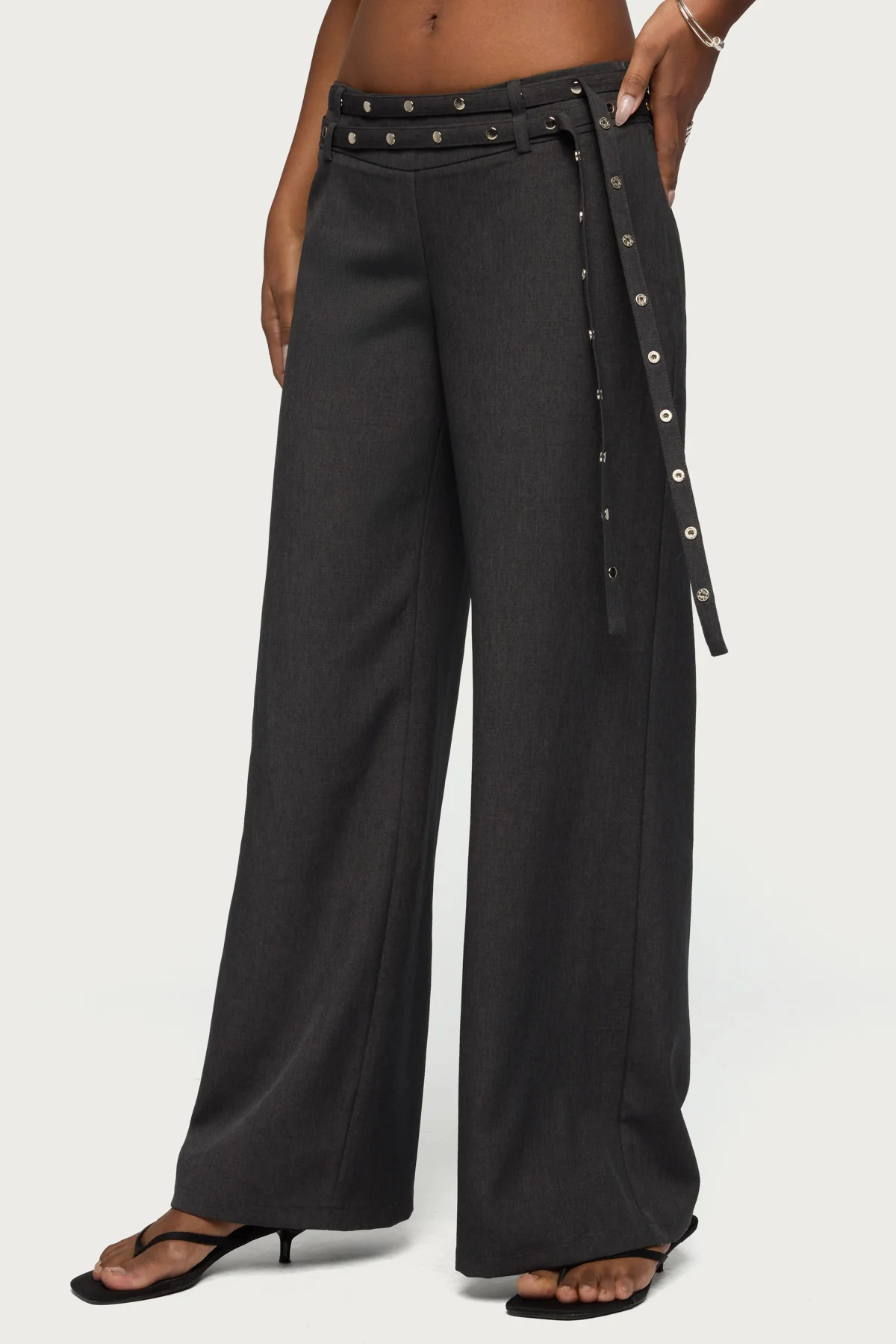 Cruz Double Belt Baggy Tailored Pants - Image 3