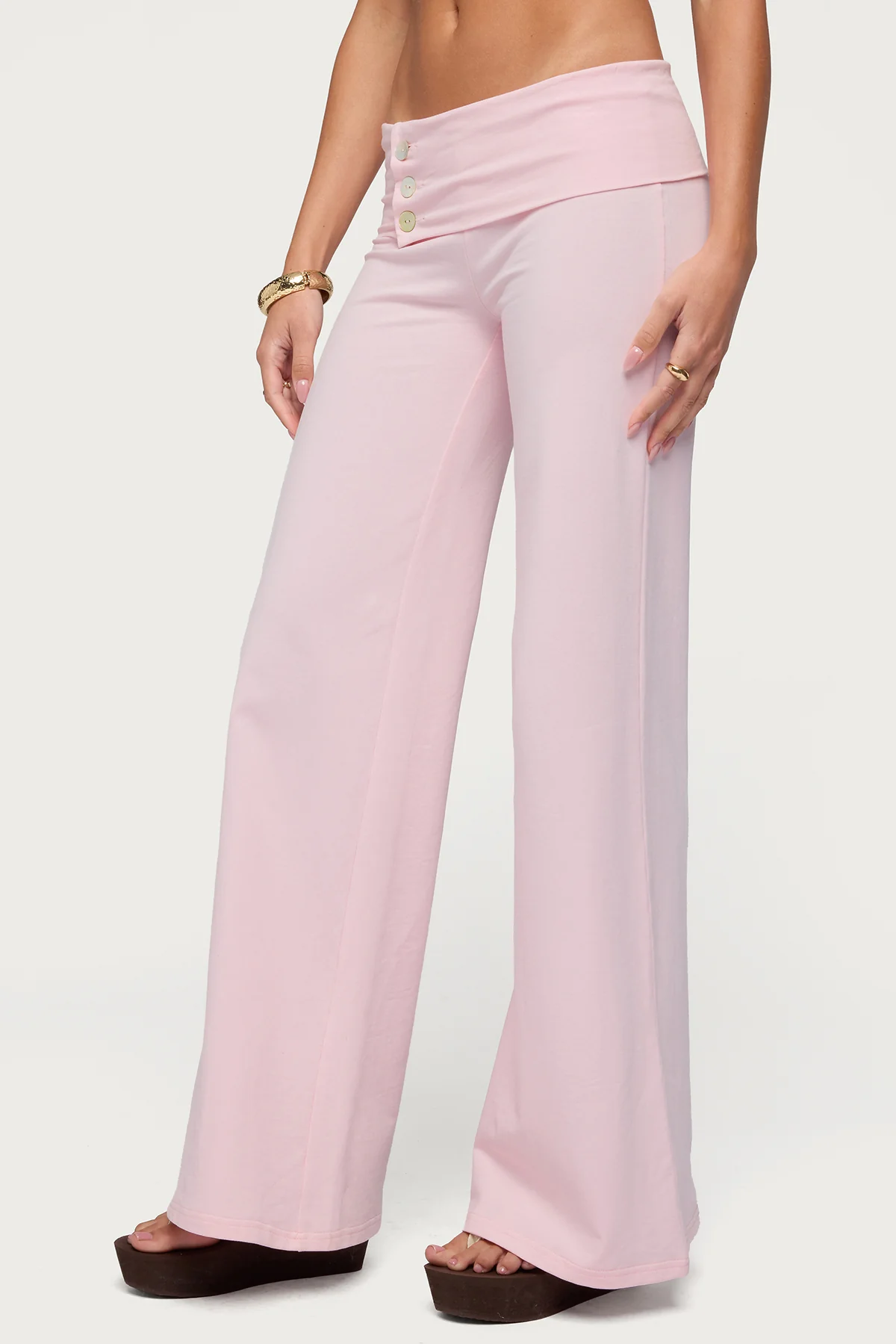 Poppy Foldover Wide Leg Pants - Image 4