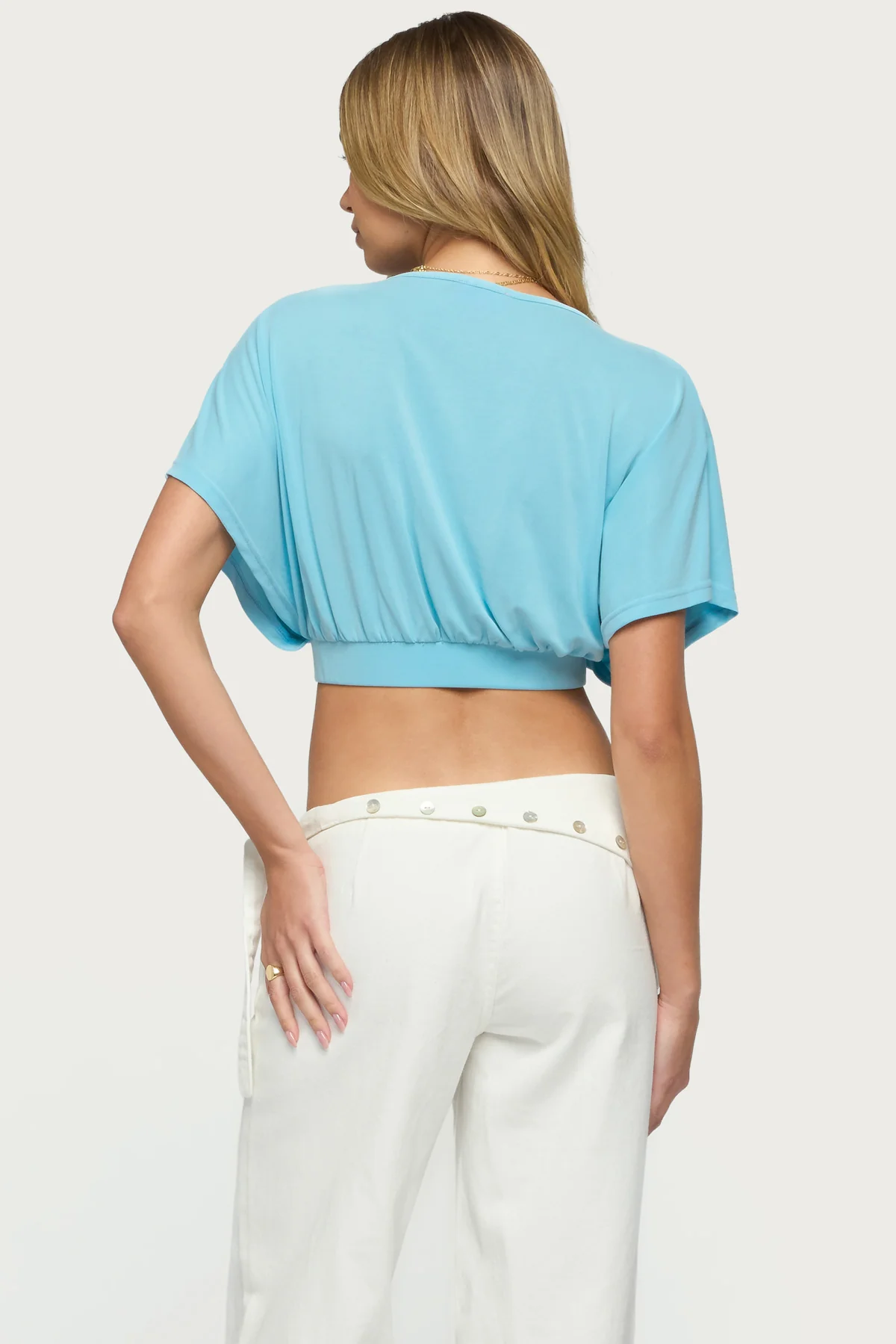 Candela V Neck Crop Top - Image 5