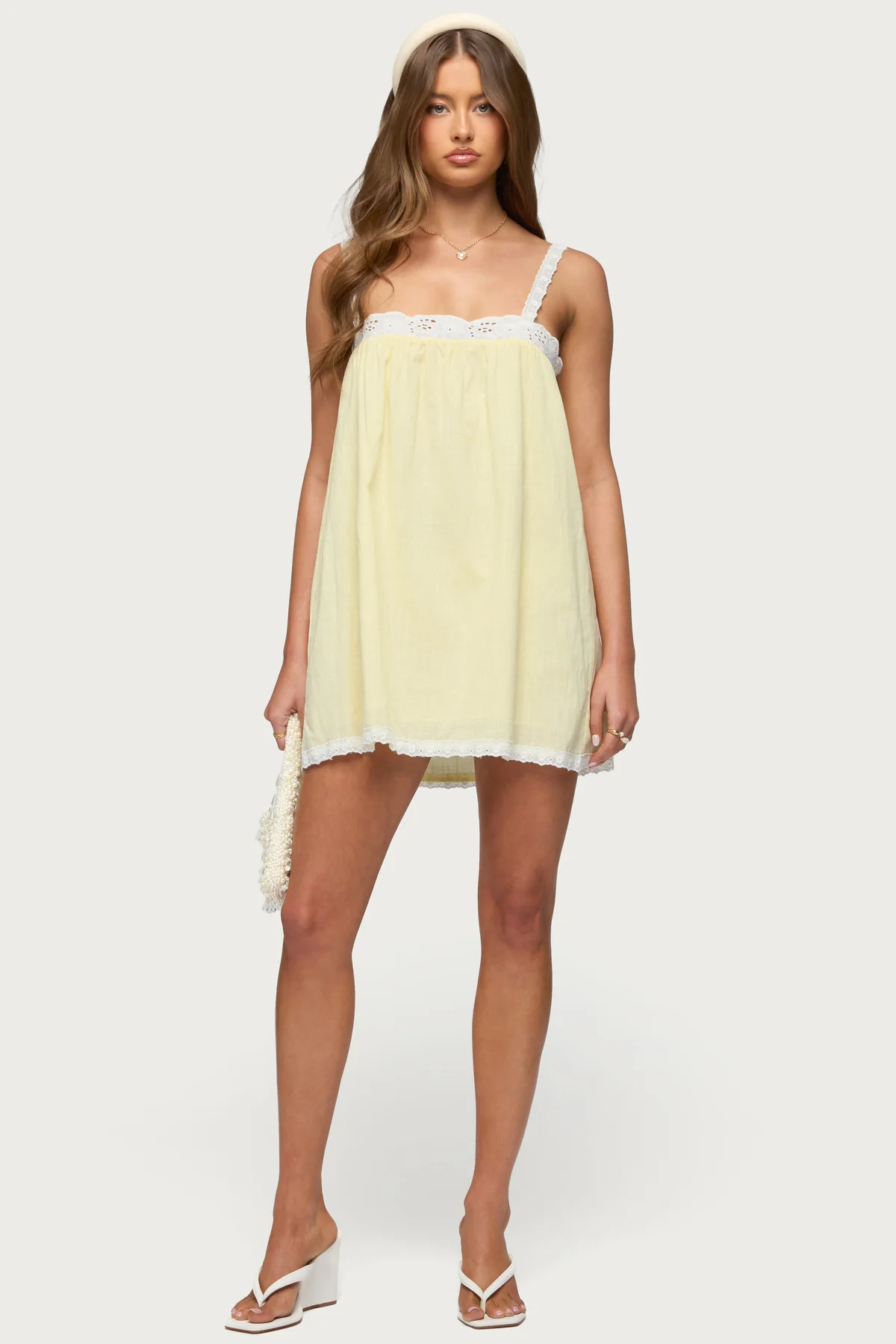 Hipla Contrast Lacey Cotton Dress - Image 3