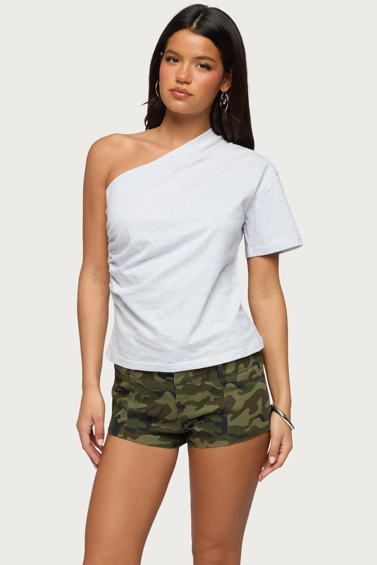 Yurey Gathered One Shoulder Top - Image 2