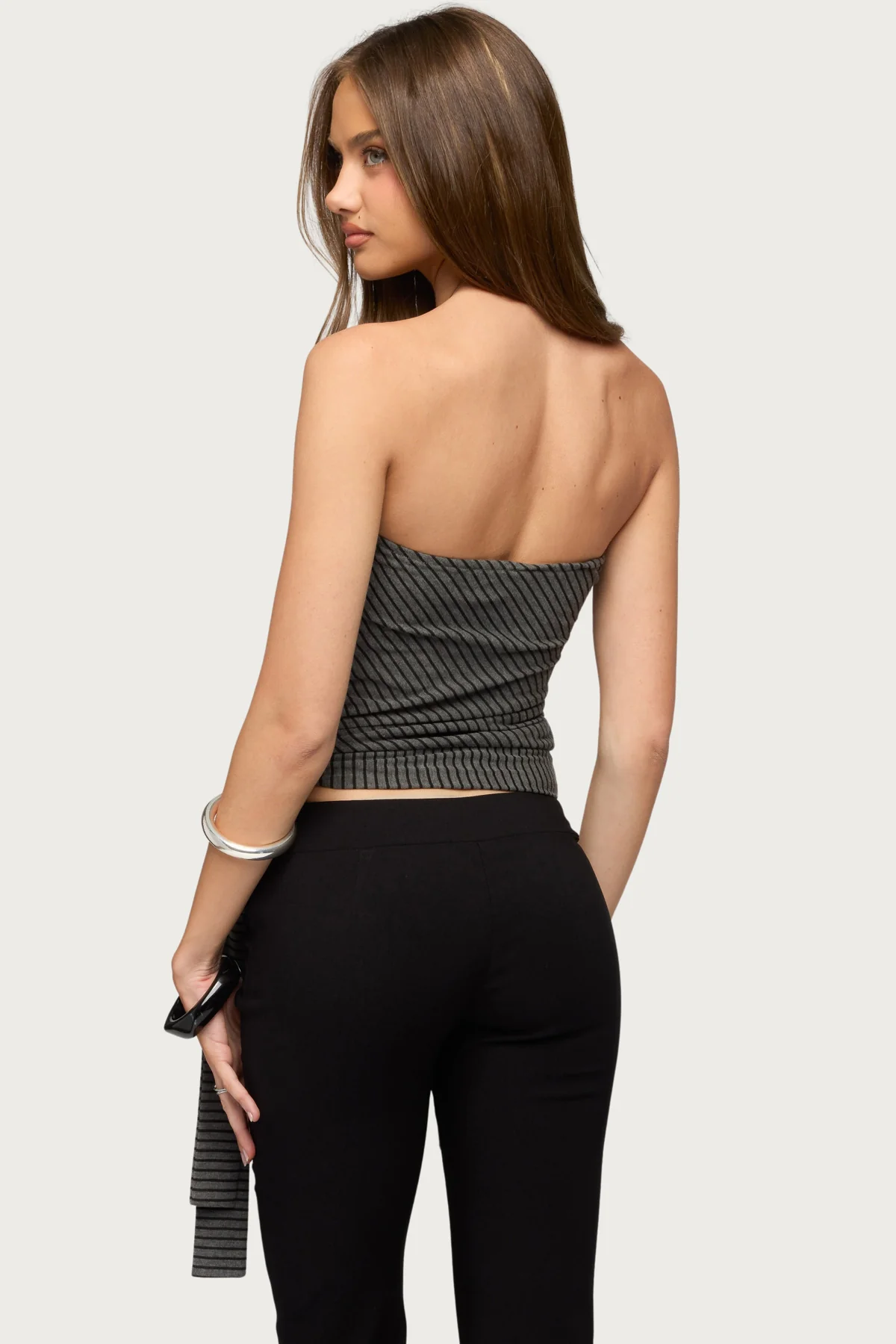 Margotte Striped Strapless Top - Image 5