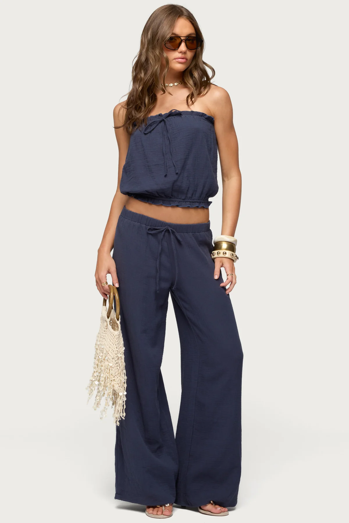 Viktoria Strapless Gauze Bubble Top - Image 2
