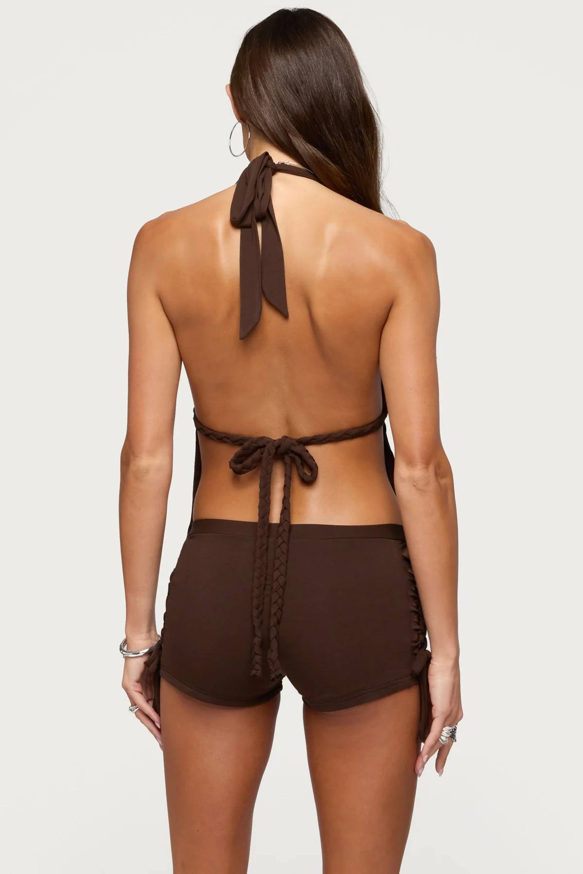 Jilly Braided Backless Halter Top - Image 5