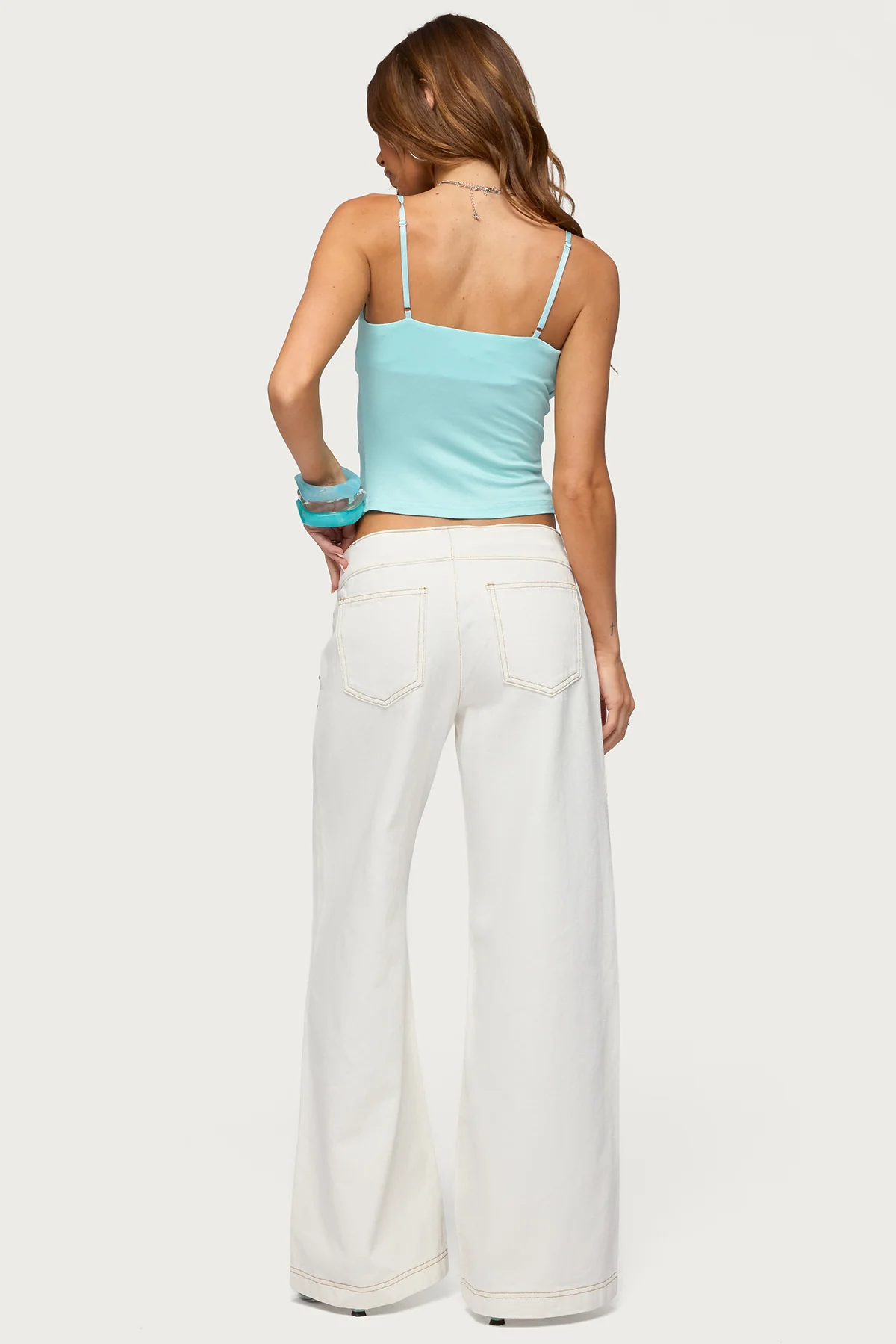 Kianni Low Rise Wide Leg Jeans - Image 5