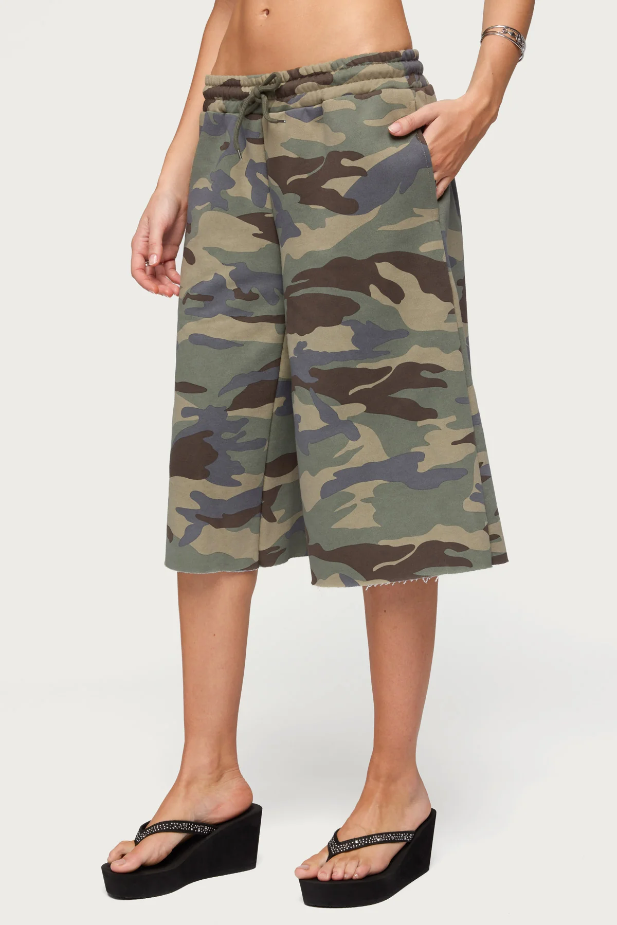 Camo Rush Oversized Bermuda Shorts - Image 3