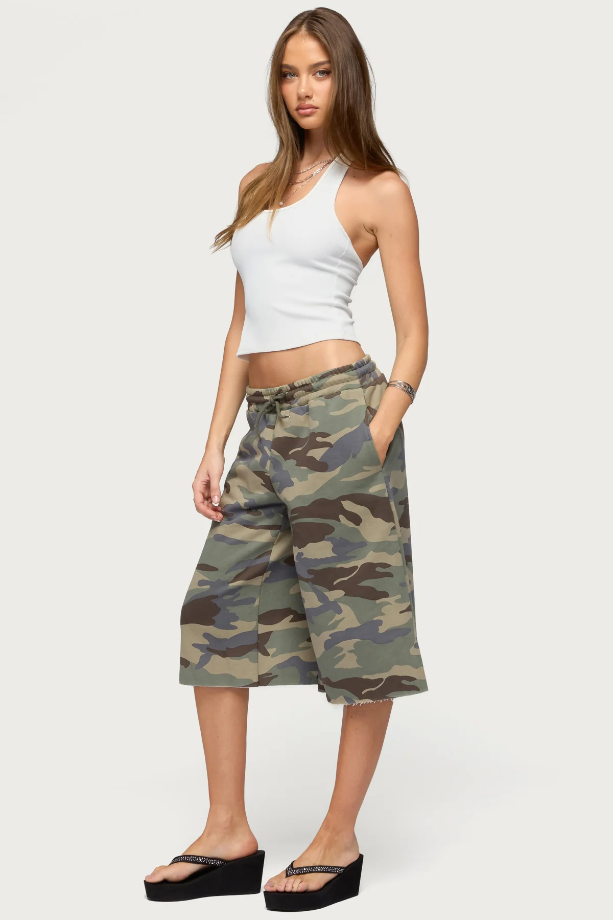Camo Rush Oversized Bermuda Shorts - Image 4