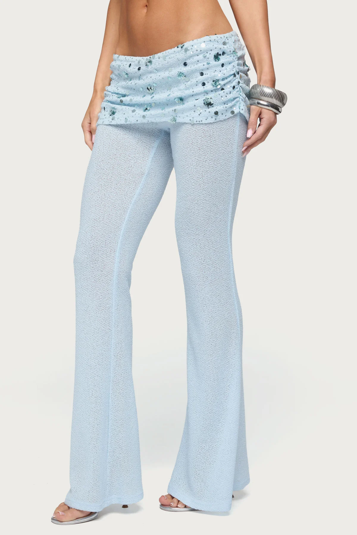 Zephyra Beaded Foldover Pants - Image 3