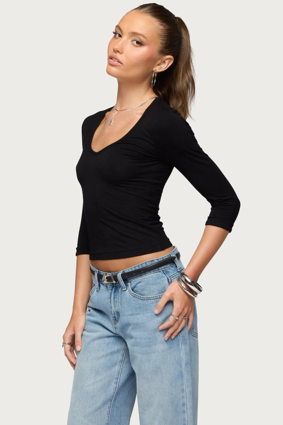 Jamila Quarter Sleeve Top - Image 3