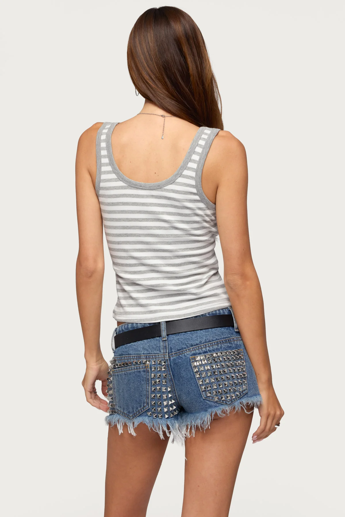 Alethea Striped Scoop Neck Tank Top - Image 5
