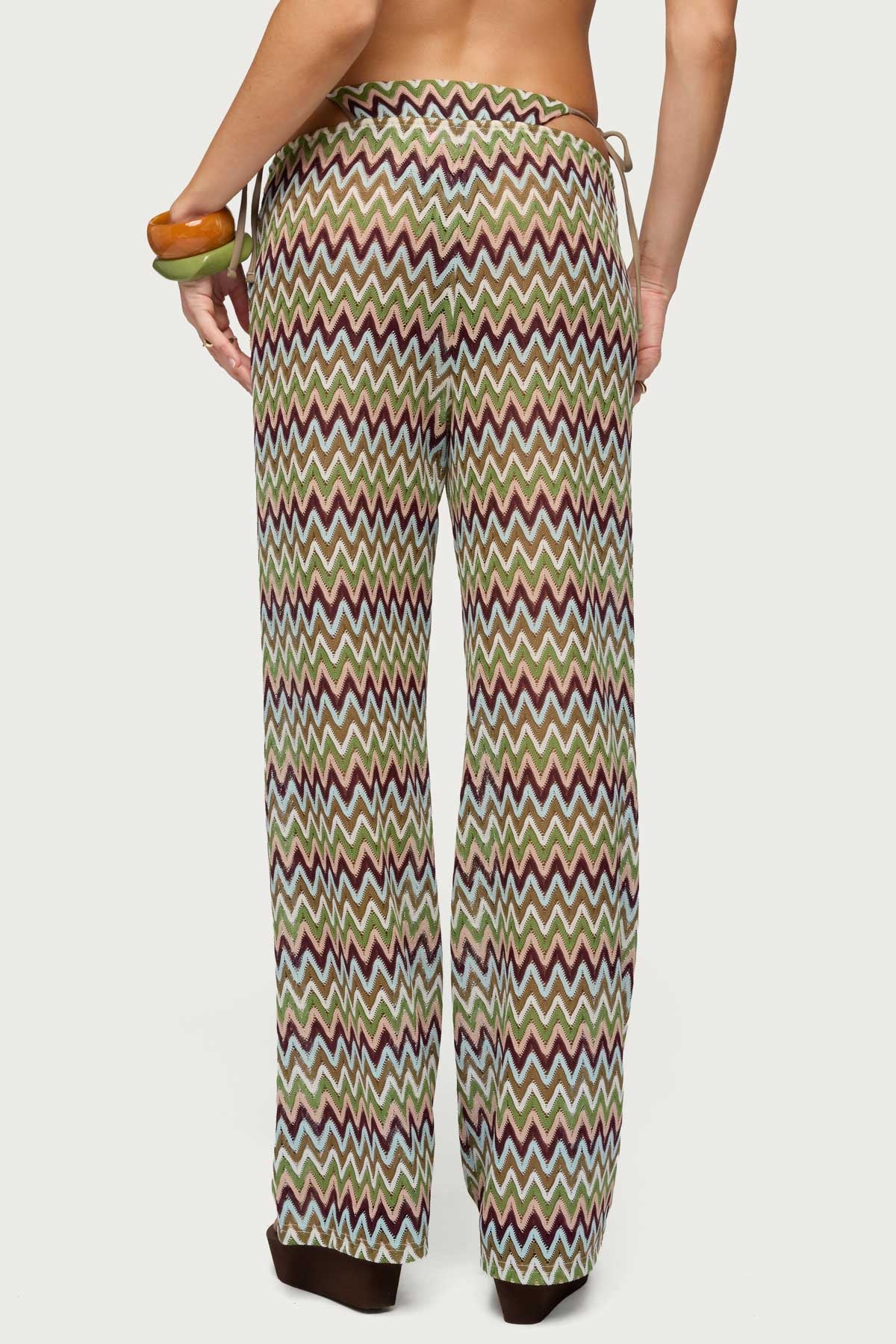Mindee Zigzag Knitted Pants - Image 3