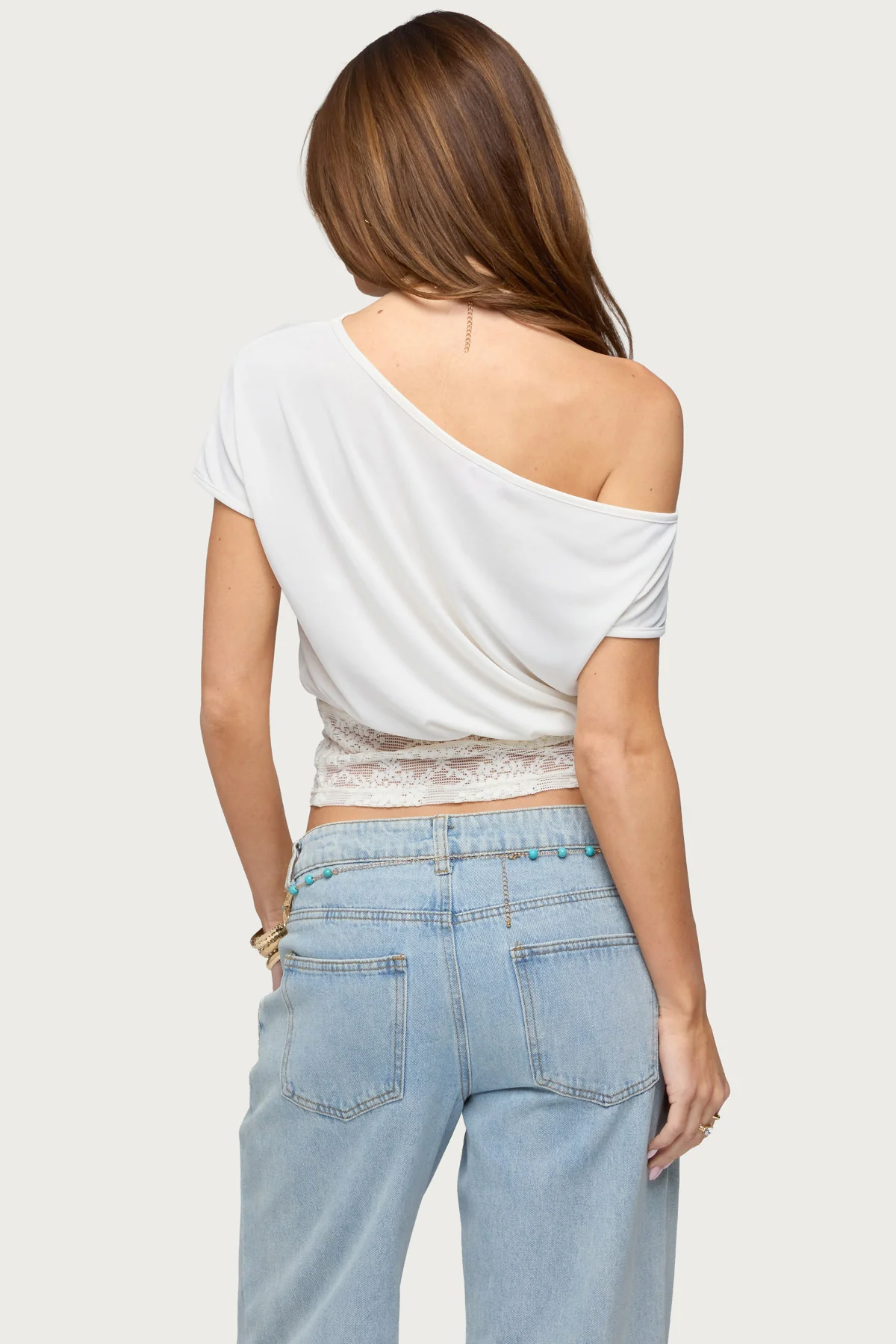 Michy Off Shoulder Lacey Top - Image 5